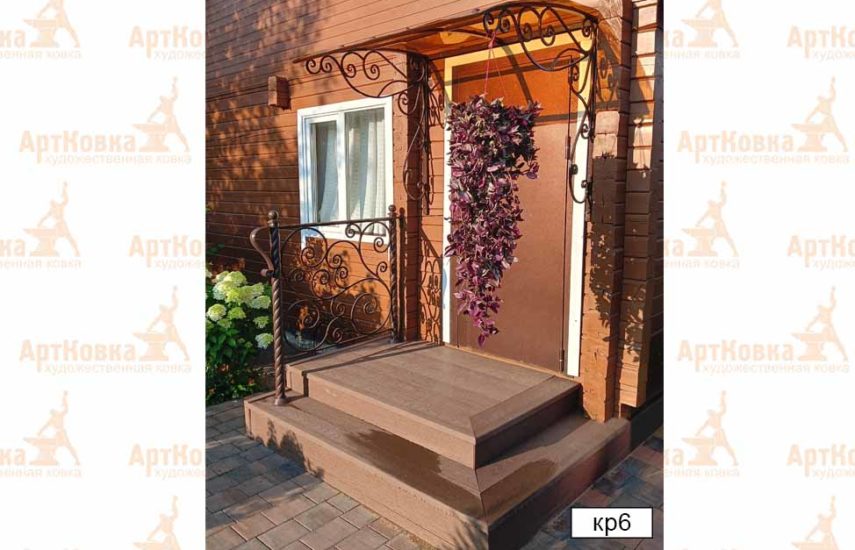Крыльцо со ступенями из ДПК. Арт. кр6
